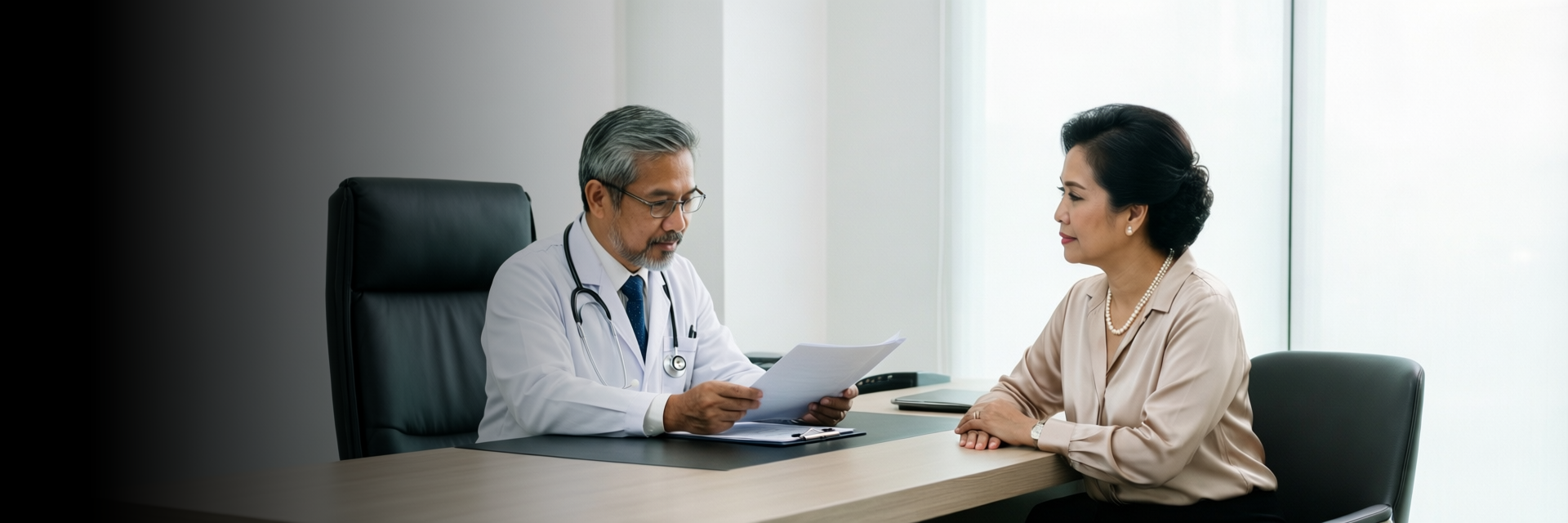 Doctor consulting with patient